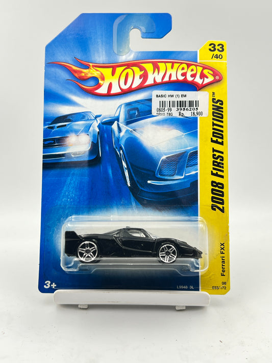 MILD CARD CREASE - HOT WHEELS - FERRARI  FXX - BLACK - 9A