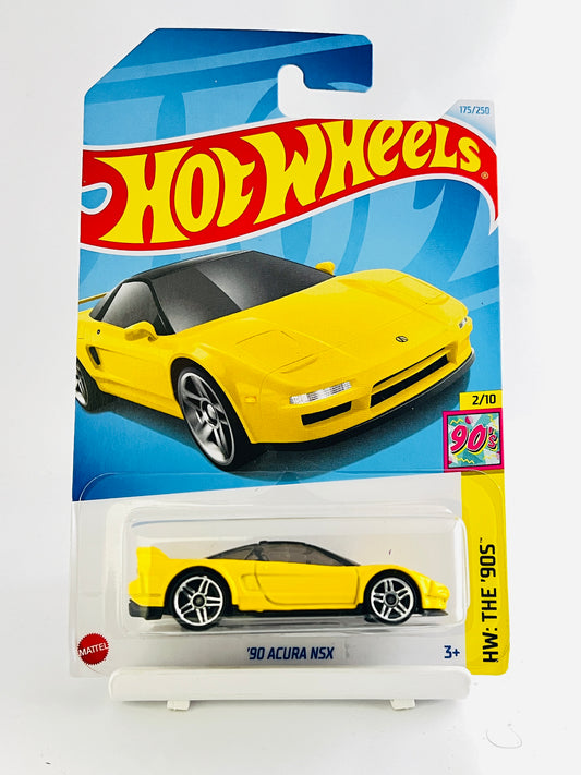 HOTWHEELS - IMPORTED - 90 ACURA NSX -YELLOW - 1B