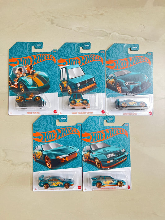 CHROME SERIES - SET OF 5 CARS - Its Fun- Hot wheels - matchbox - diecast