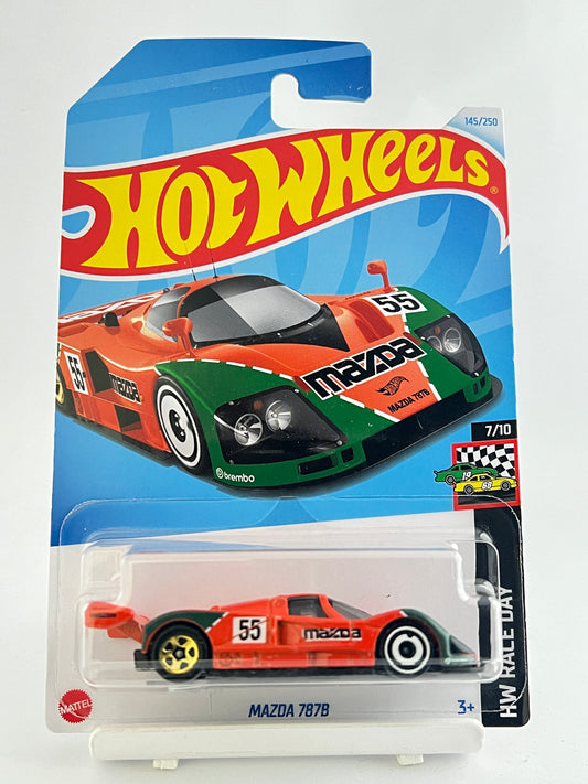 MAZDA 787B -ORANGE -  3A - Its Fun- Hot wheels - matchbox - diecast