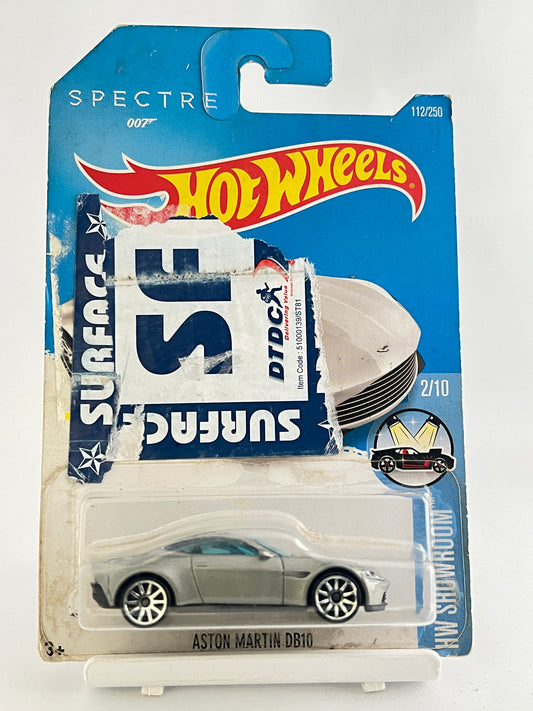 ASTON MARTIN DB10 - CARD DAMAGE AND DIRT - 4A - Its Fun- Hot wheels - matchbox - diecast