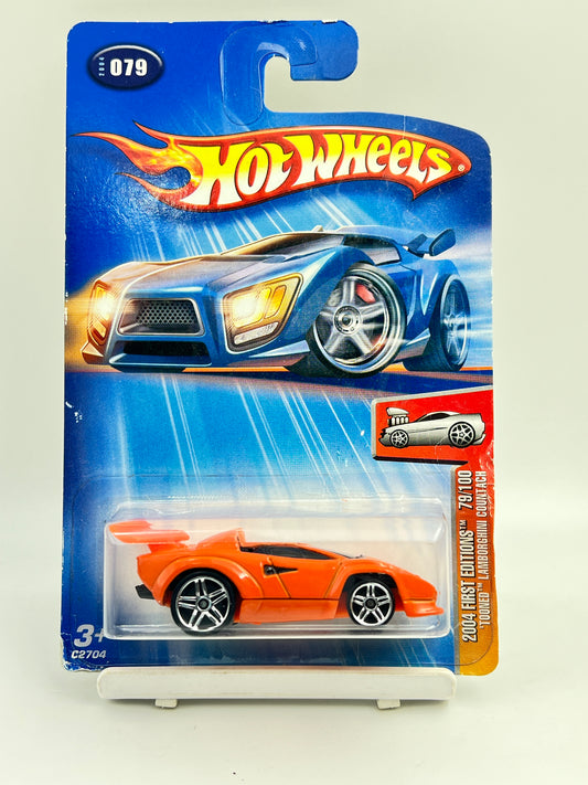 MILD CREASE - IMPORTED - HOT WHEELS -  TOONED LAMBORGHINI COUNTACH - 3B