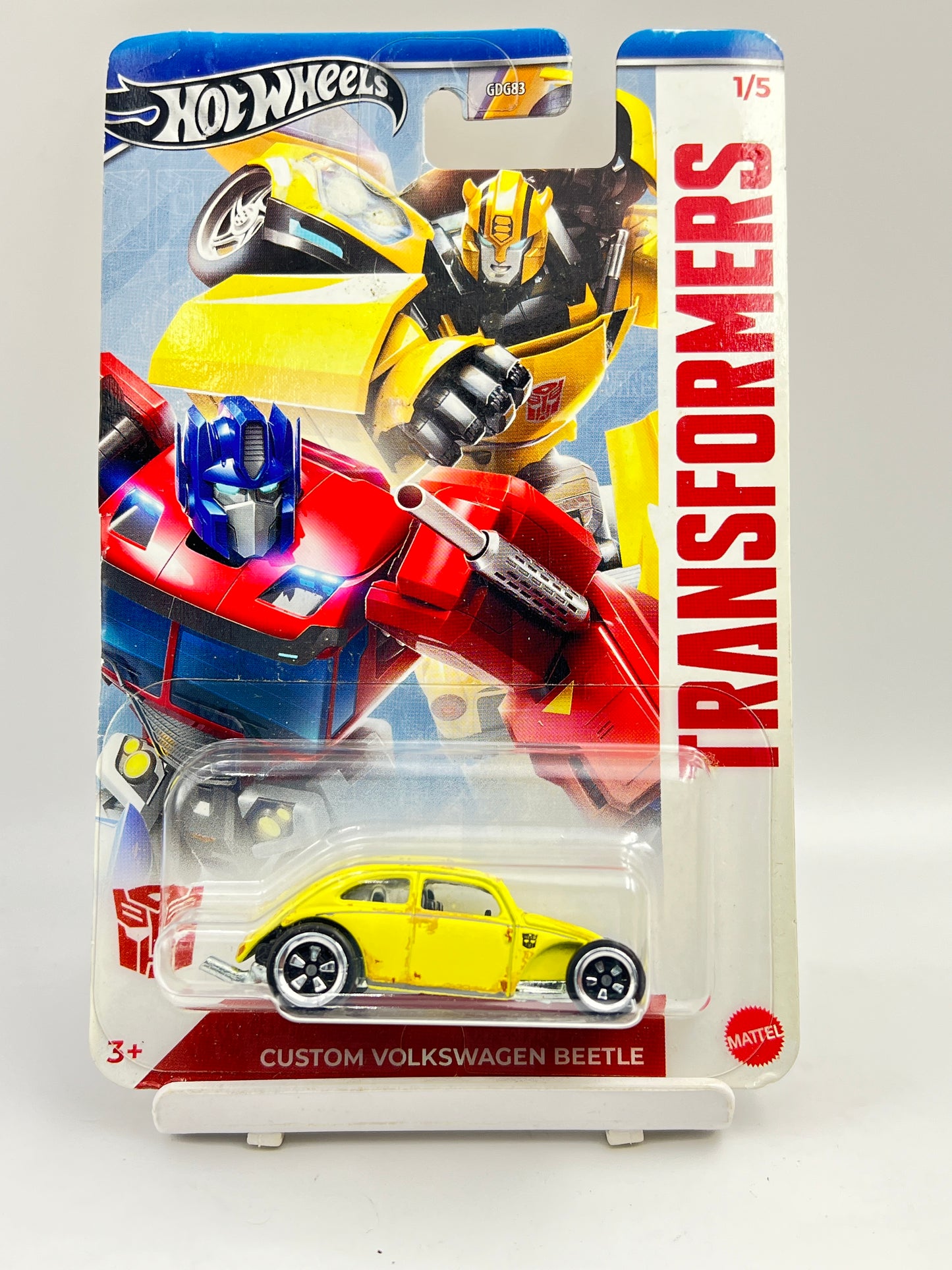 CREASED - IMPORTED - HOT WHEELS -  TRANSFORMERS - CUSTOM VOLKSWAGEN BEETLE - 3A