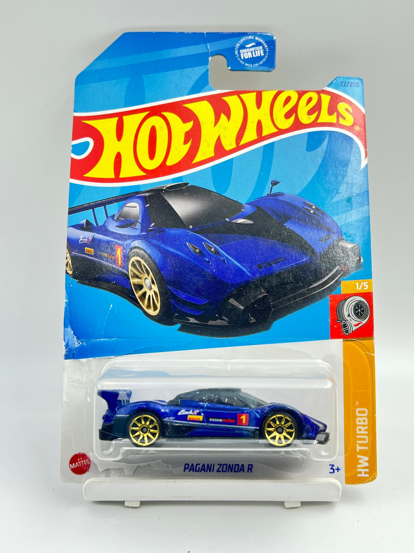 DAMAGED CARD - IMPORTED - HOT WHEELS - PAGANI ZONDA R - 6D