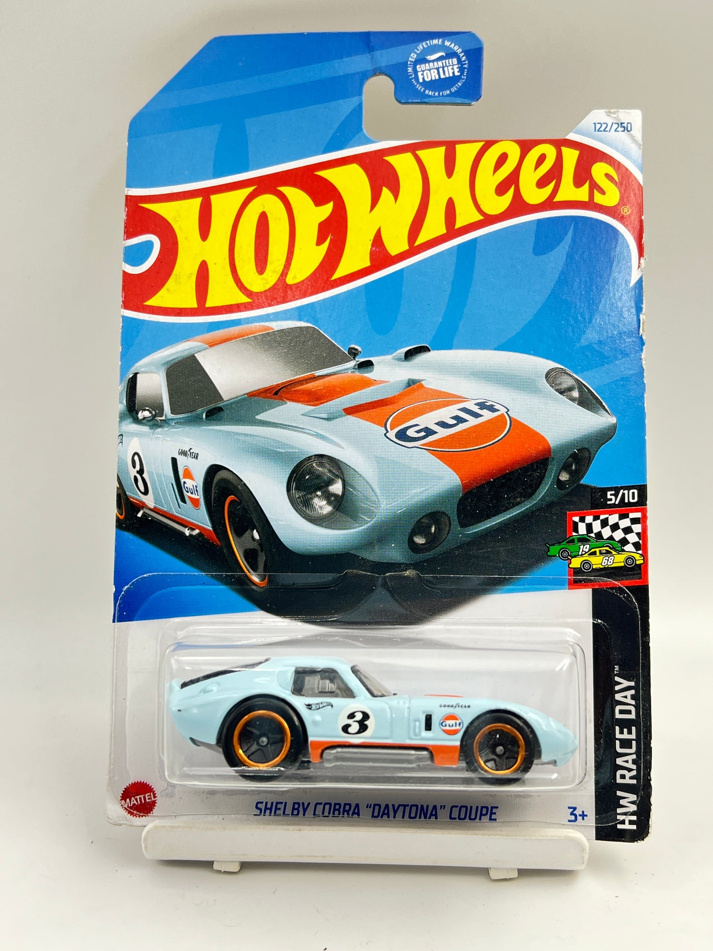 SOFT CORNERS - IMPORTED - HOT WHEELS -  SHELBY COBRA DAYTONA COUPE - GULF - 6D