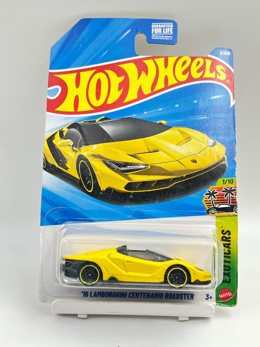 SOFT EDGES - IMPORTED - HOT WHEELS - 16 LAMBORGHINI CENTENARIO ROADSTER - 6D