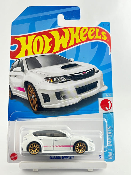 HOT WHEELS - SUBARU WRX STI - WHITE -4B - Its Fun- Hot wheels - matchbox - diecast