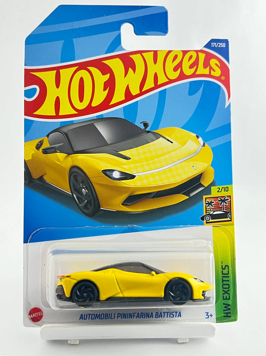 AUTOMOBILI PININFARINA BATTISTA - YELLOW - 3B - Its Fun- Hot wheels - matchbox - diecast