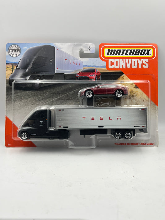 MATCHBOX - TESLA SEMI AND BOX TRAILER / TESLA MODELS - 9G