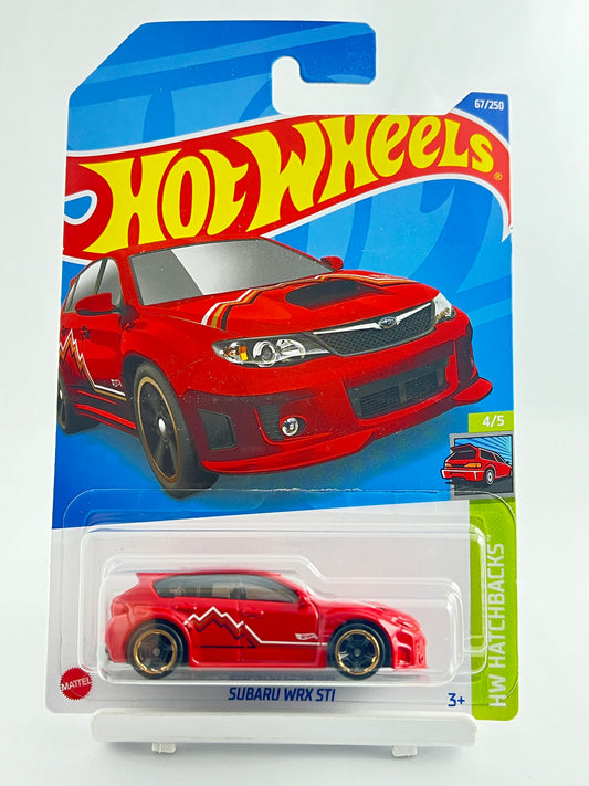 SUBARU WRX STI - RED - 2B - Its Fun- Hot wheels - matchbox - diecast