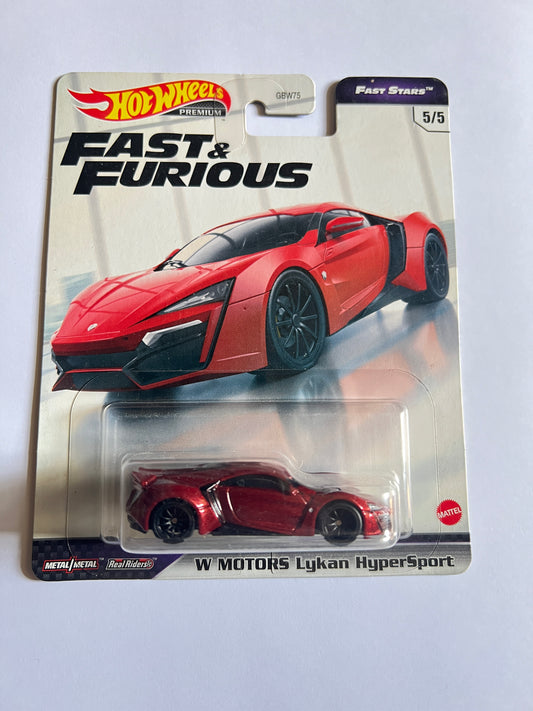 PREMIUM - FAST AND FURIOUS - W MOTORS LYCAN HYPERSPORT - 5C - Its Fun- Hot wheels - matchbox - diecast