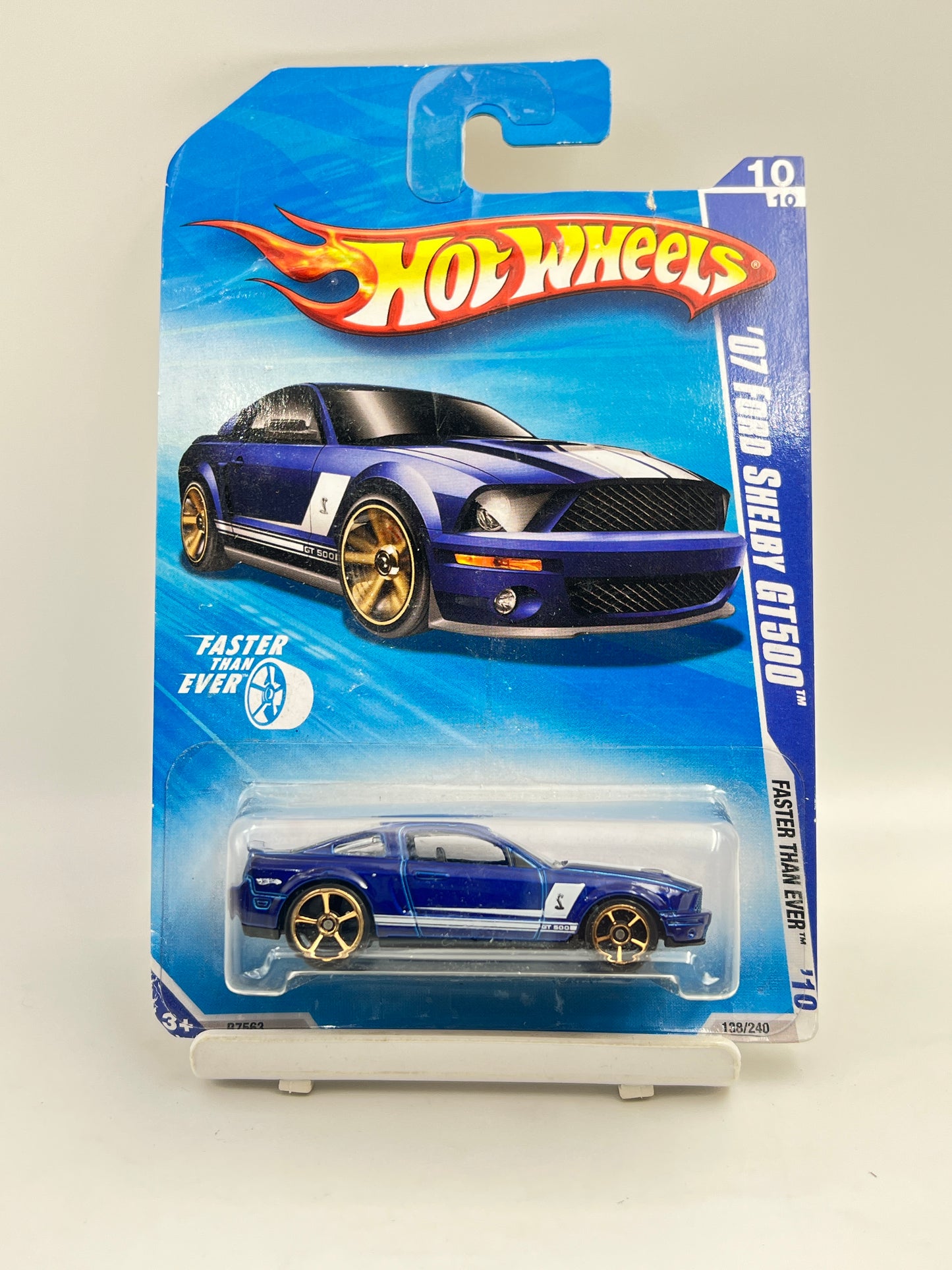 CREASED - IMPORTED - HOT WHEELS -  07 FORD SHELBY GT500 - 1C