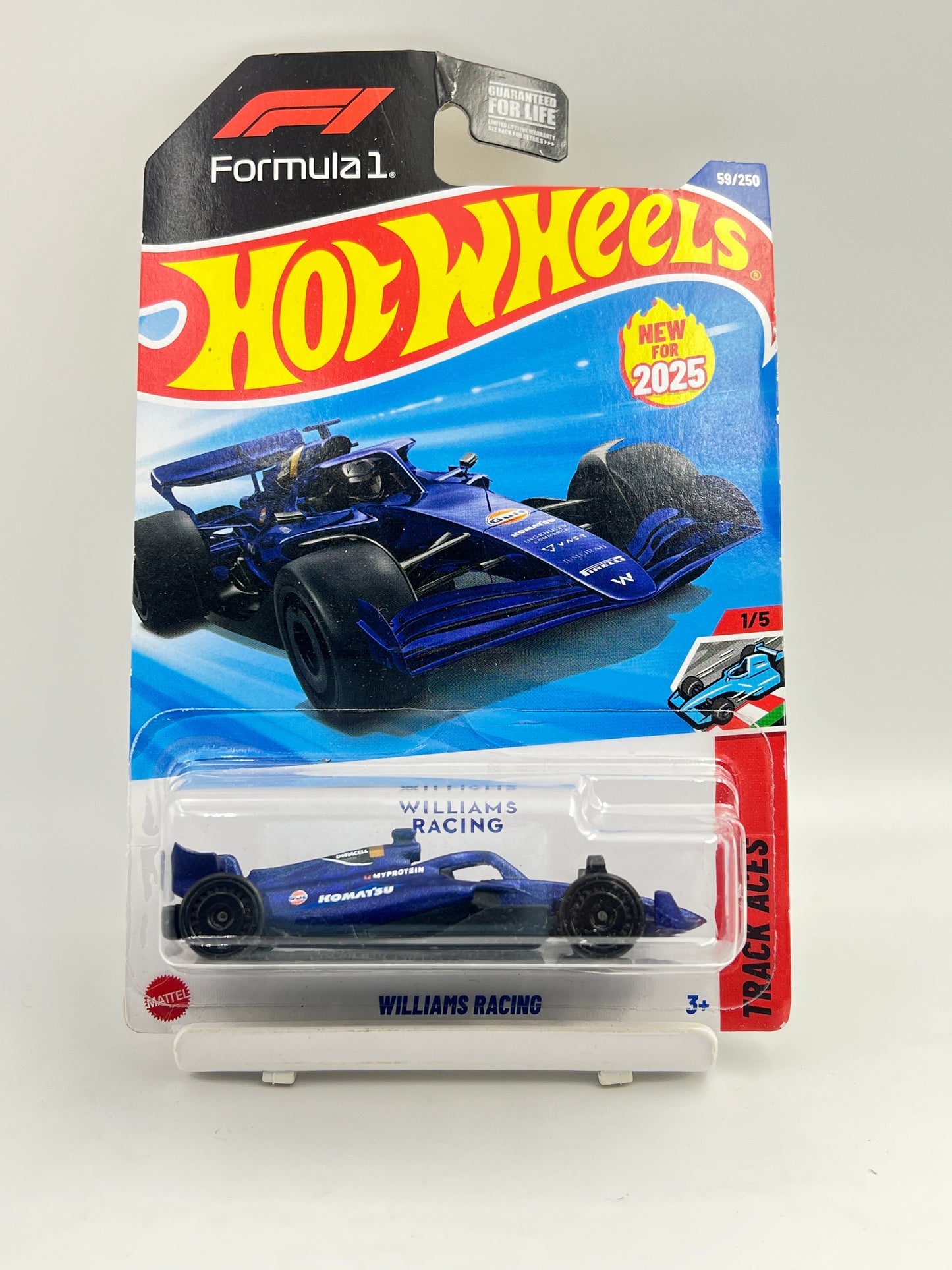 ( CARD AS IN PIC ) - IMPORTED - HOT WHEELS -  WILLIAMS RACING - 1C