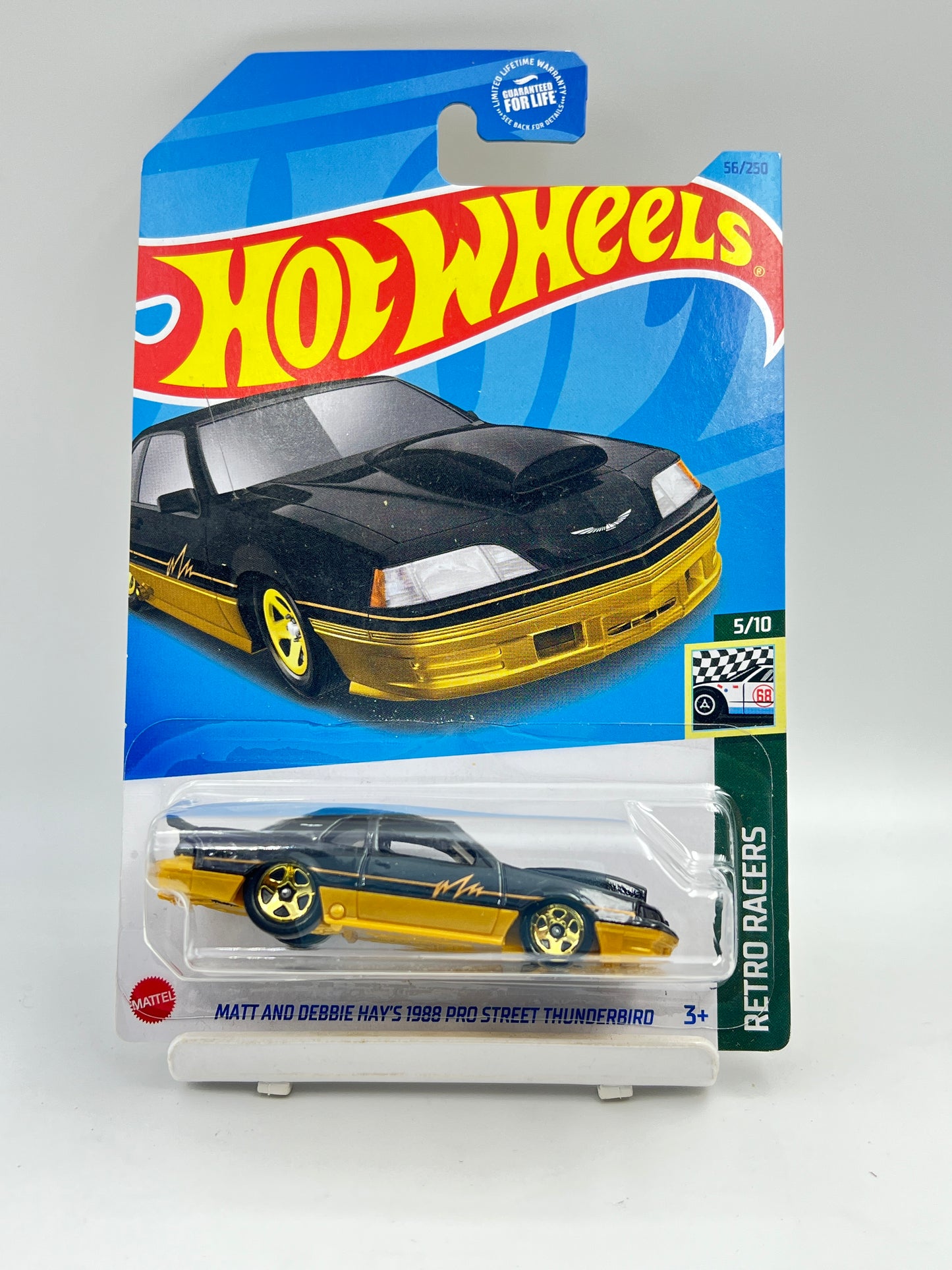 IMPORTED - HOT WHEELS - MATT AND DEBBIE HAY'S 1988 PRO STREET THUNDERBIRD - BLACK - 1B