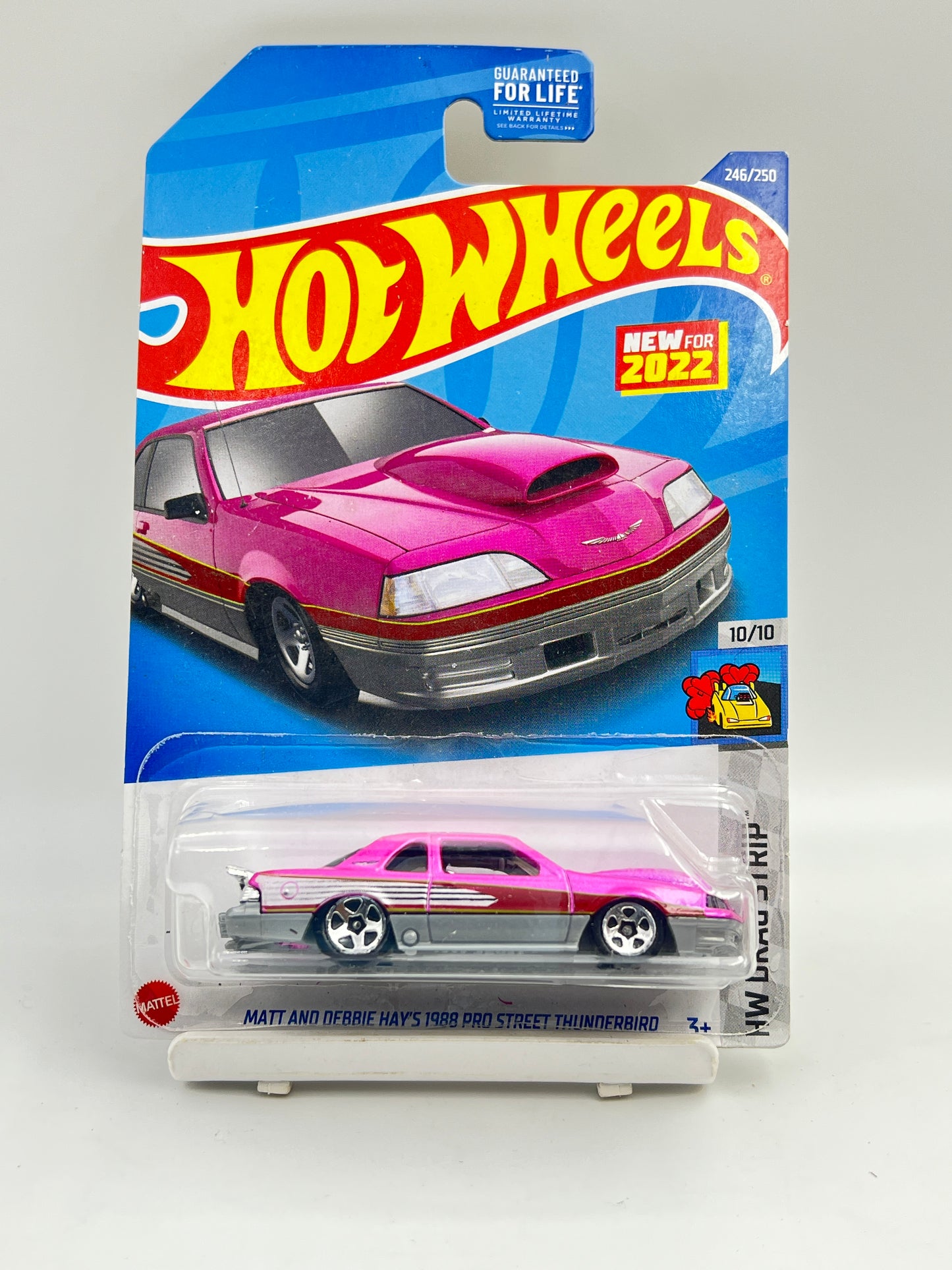 IMPORTED - HOT WHEELS - MATT AND DEBBIE HAY'S 1988 PRO STREET THUNDERBIRD - PINK - 1A