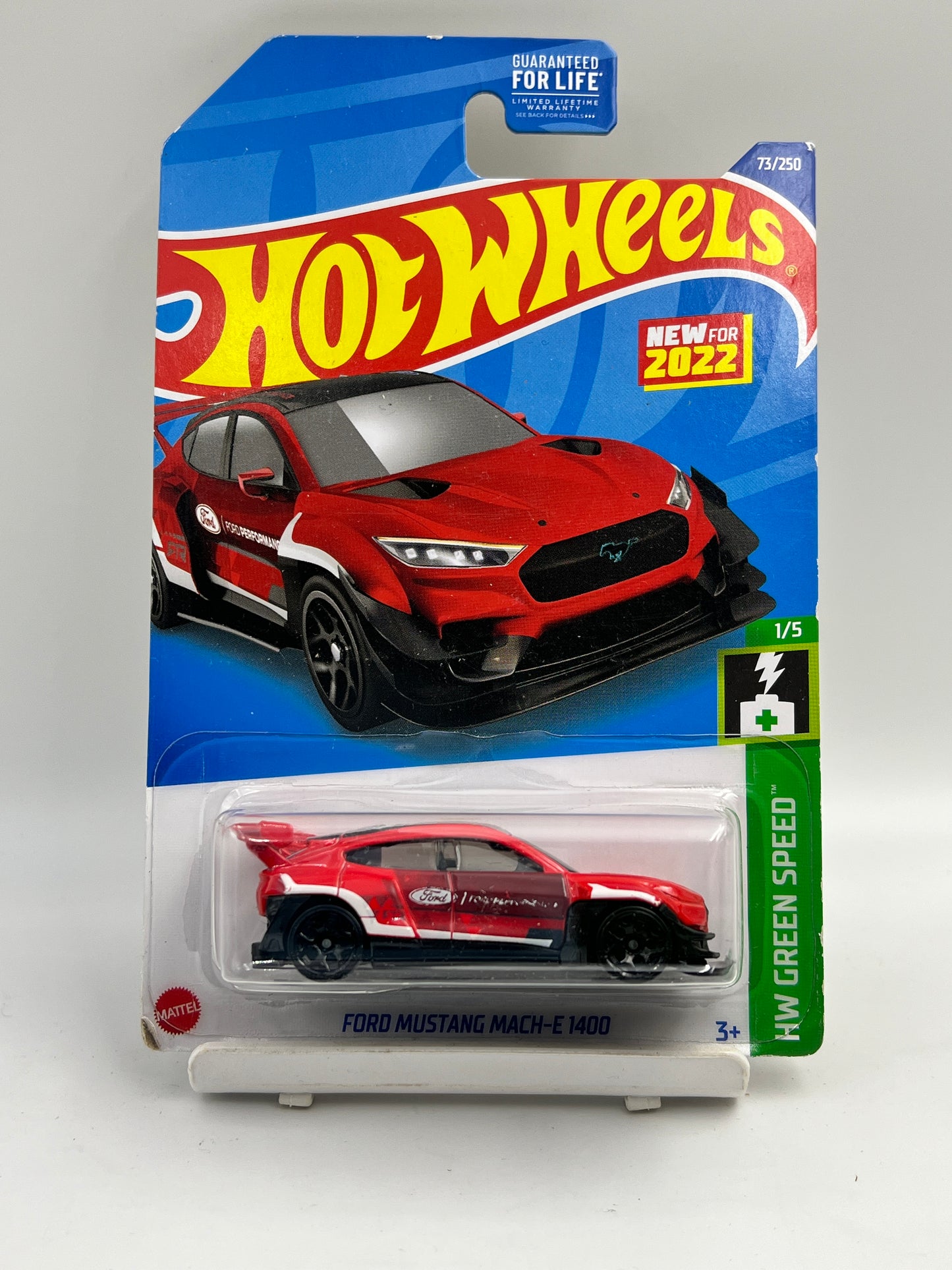 SOFT CORNERS - IMPORTED - HOT WHEELS -  FORD MUSTANG MACH-E 1400 - RED - 3D