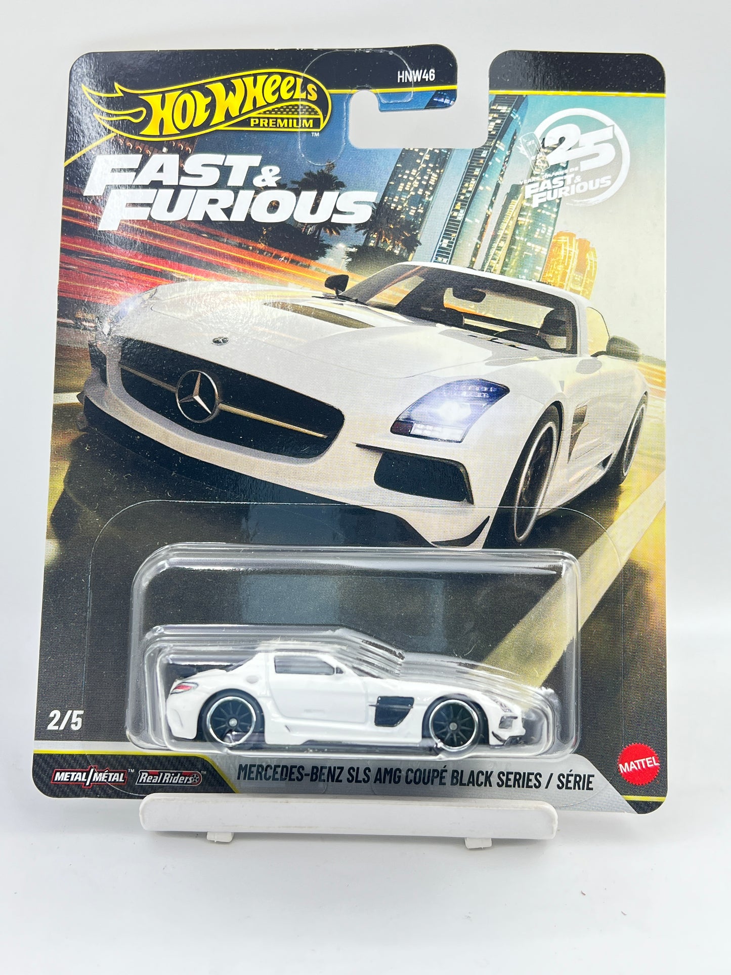 HOT WHEELS - PREMIUM - FAST AND FURIOUS - MERCEDES BENZ SLS AMG COUPE BLACK SERIES - 9D