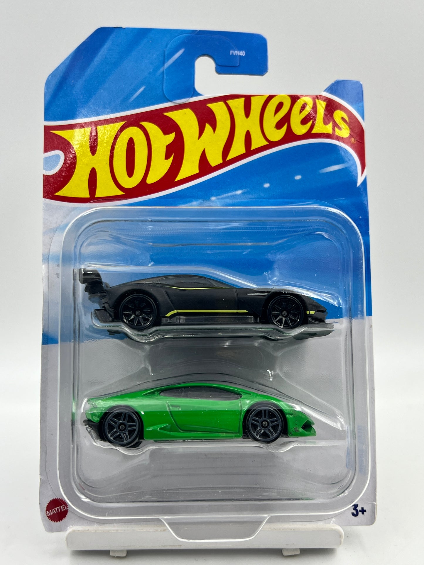 CREASED DUAL PACK - HOT WHEELS - LAMBORGHINI HURACAN / ASTON MARTIN VULCAN - 9H