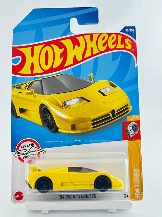 94 BUGATTI EB110SS - YELLOW - 4A - Its Fun- Hot wheels - matchbox - diecast