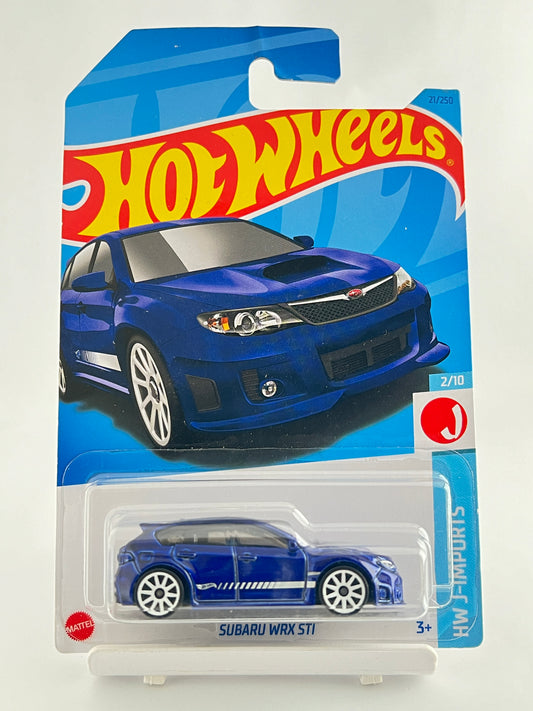 SUBARU WRX STI - BLUE -4B - Its Fun- Hot wheels - matchbox - diecast