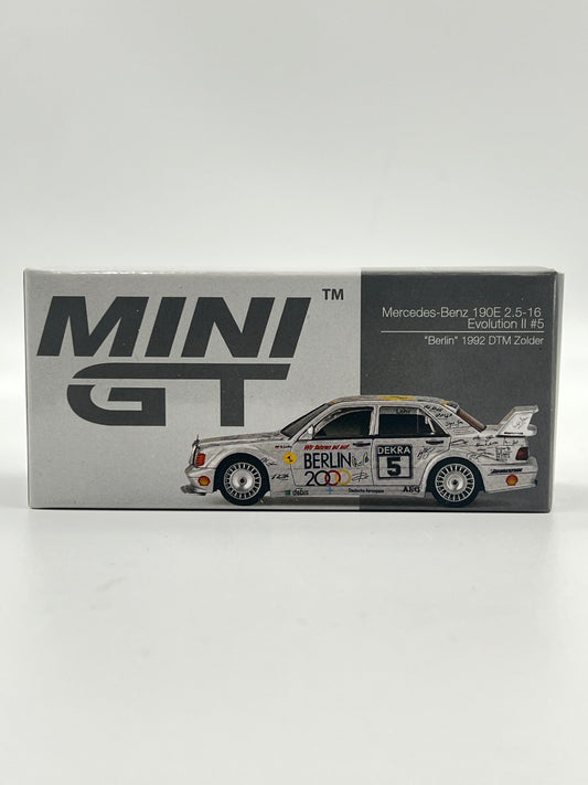 MINI GT - UNSEALED - MERCEDES BENZ 190E 2.5-16 EVOLUTION II #5 - BERLIN 1992 DTM ZOLDER - #196
