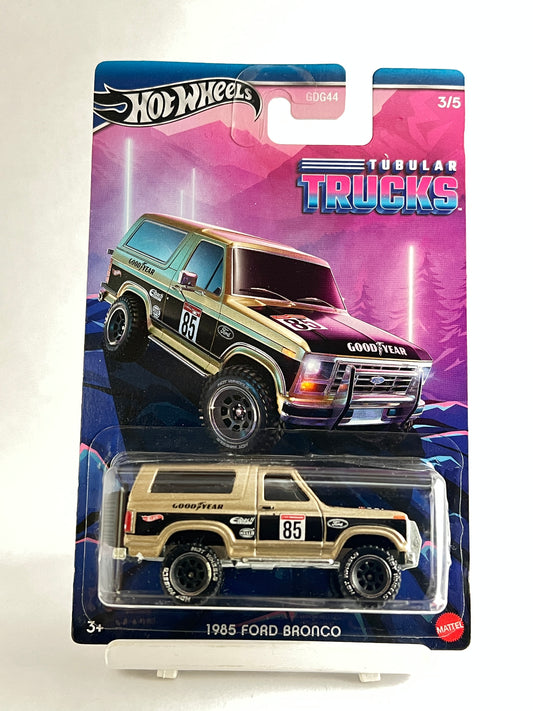 BLISTER DAMAGED - TUBULAR TRUCKS - 1985 FORD BRONCO - HEAVY METAL - 4F - Its Fun- Hot wheels - matchbox - diecast