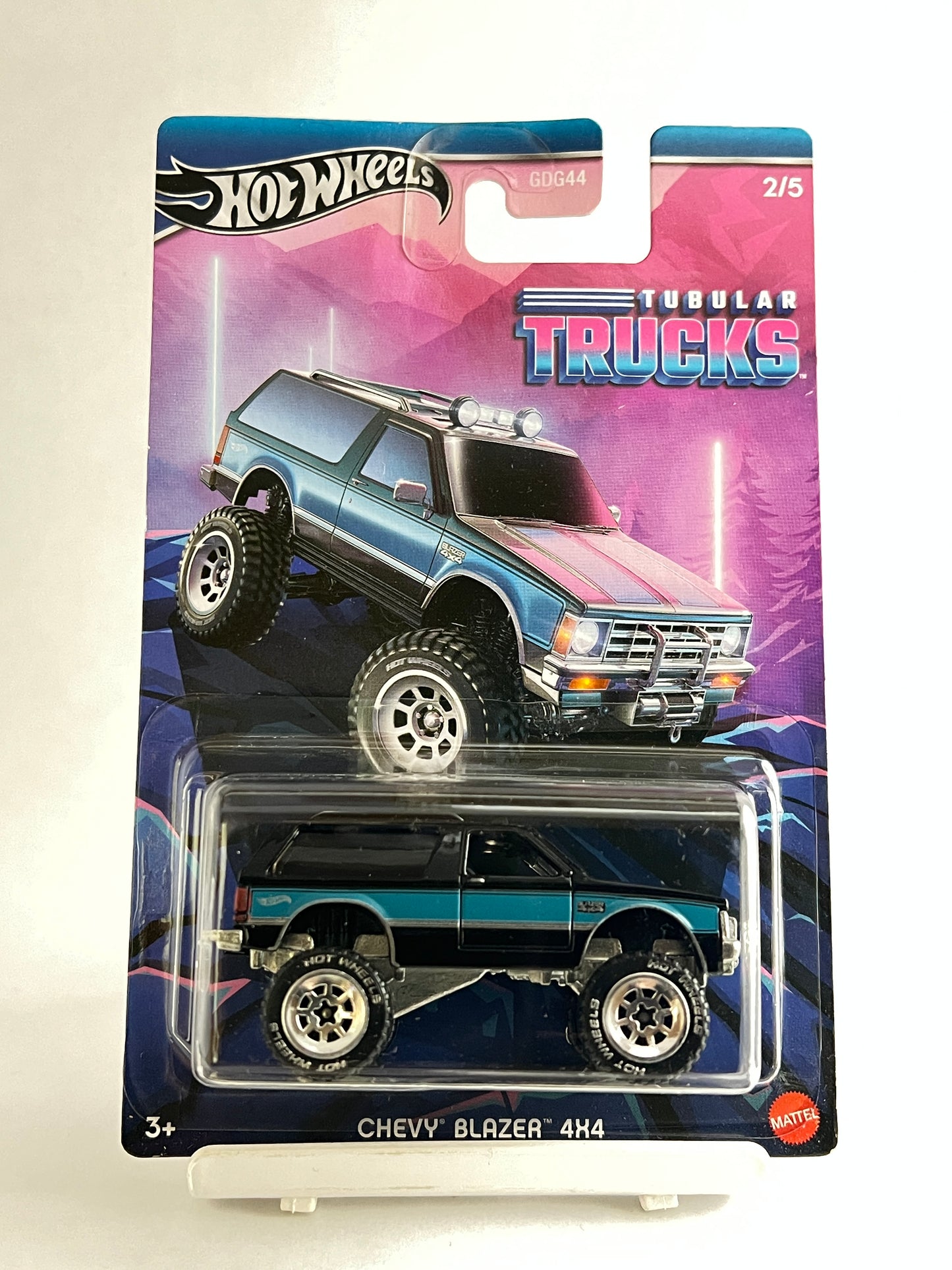 CREASED CARD - TUBULAR TRUCKS - CHEVY BLAZER 4X4 - HEAVY METAL - 4F - Its Fun- Hot wheels - matchbox - diecast
