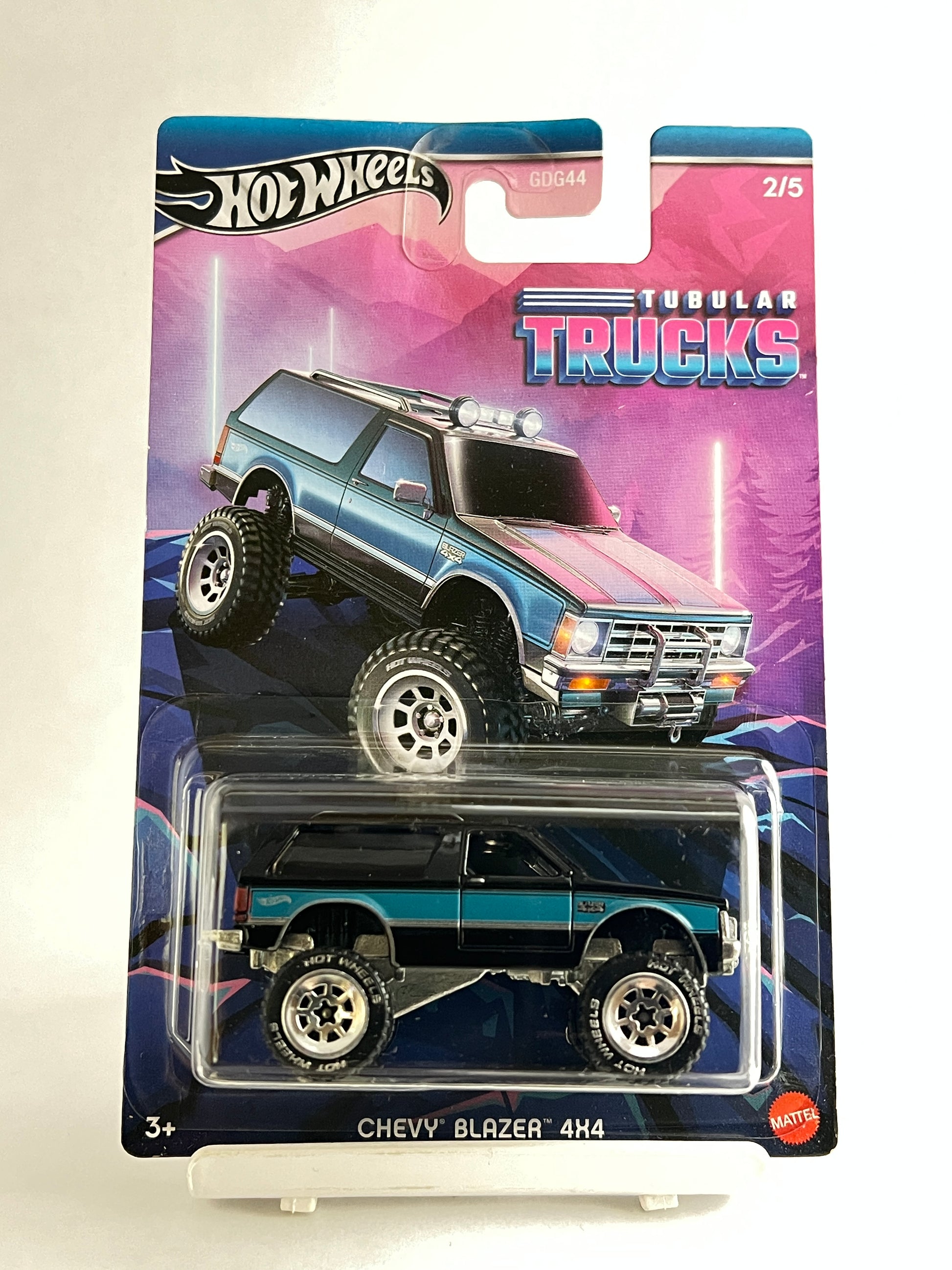 CREASED CARD - TUBULAR TRUCKS - CHEVY BLAZER 4X4 - HEAVY METAL - 4F - Its Fun- Hot wheels - matchbox - diecast