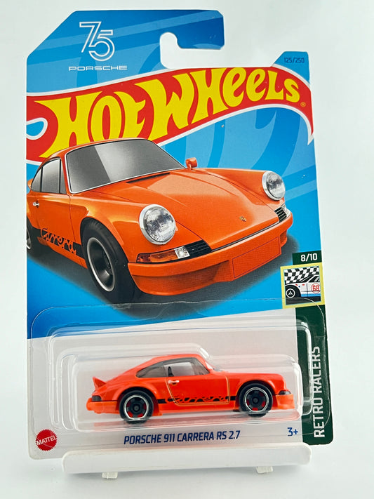 PORSCHE 911 CARRERA RS 2.7 -ORANGE -4B - Its Fun- Hot wheels - matchbox - diecast