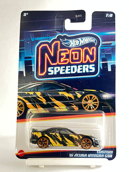 NEON SPEEDERS - 01 CUSTOM ACURA INTEGRA GSR - 4C - Its Fun- Hot wheels - matchbox - diecast