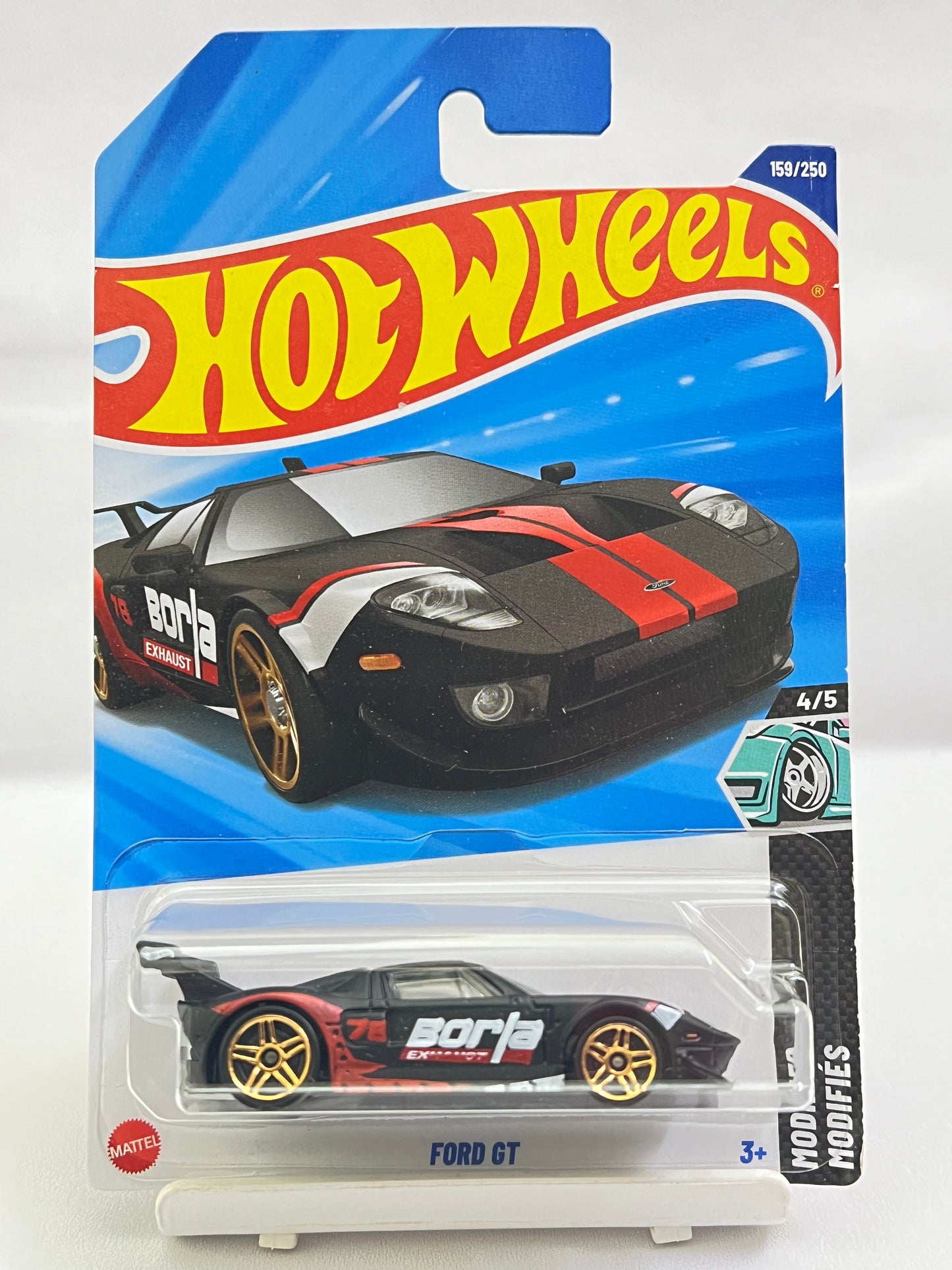 HOT WHEELS - FORD GT - BLACK - 1C