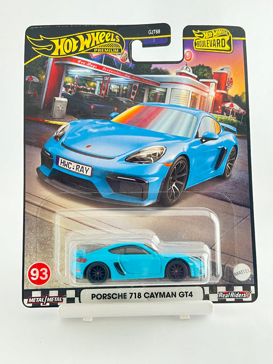 PREMIUM PORSCHE 718 CAYMAN GT4 -5A - Its Fun- Hot wheels - matchbox - diecast