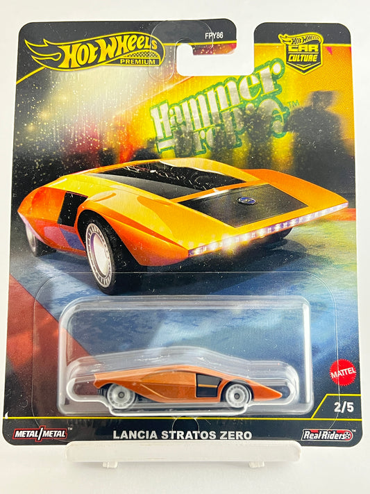 PREMIUM - HAMMER DROPS  - LANCIA STRATOS ZERO - 4F - Its Fun- Hot wheels - matchbox - diecast