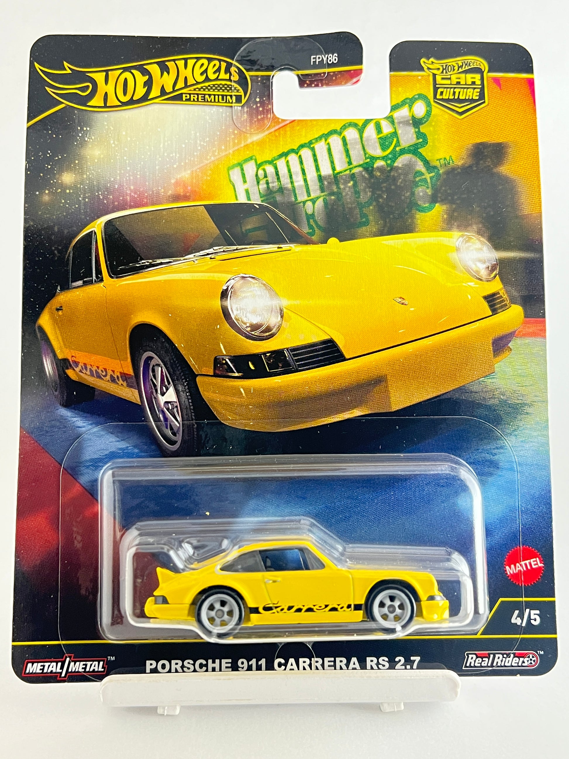 PREMIUM - HAMMER DROPS - PORSCHE 911 CARRERA RS 2.7 - 4F - Its Fun- Hot wheels - matchbox - diecast