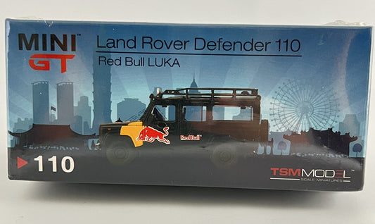 MINI GT - LAND ROVER DEFENDER 110 - RED BULL LUKA - IMPORTED - Its Fun- Hot wheels - matchbox - diecast