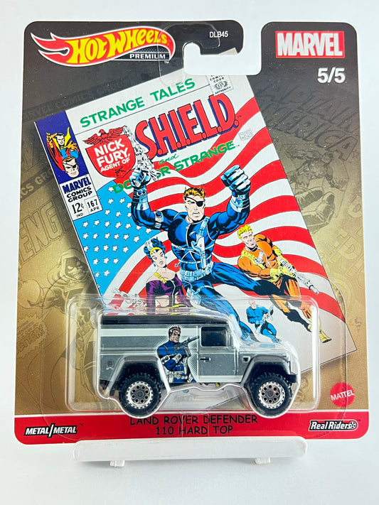 PREMIUM - MARVEL - LAND ROVER DEFENDER 110 HARD TOP - 4E - Its Fun- Hot wheels - matchbox - diecast