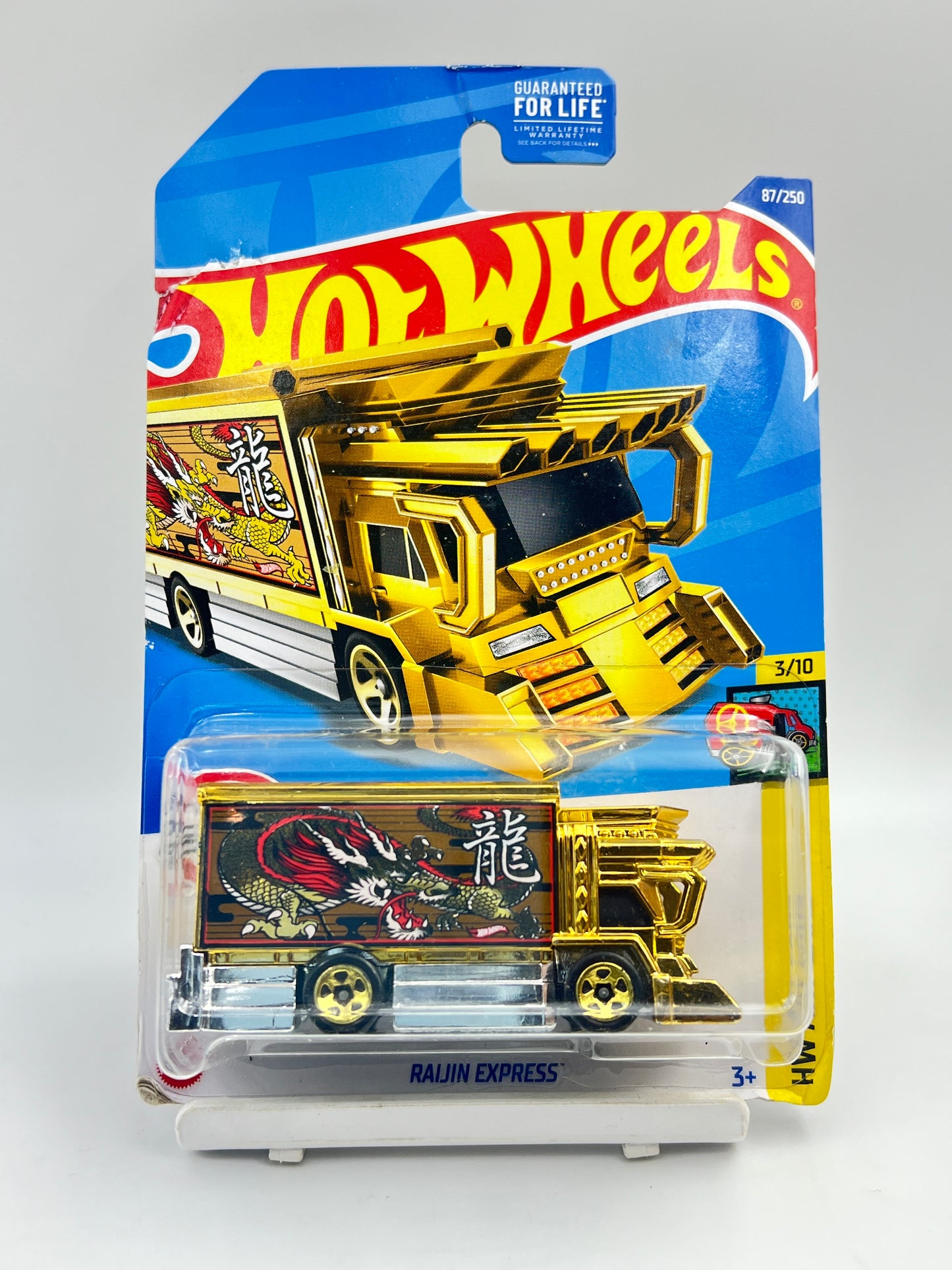 DAMAGED CARD - IMPORTED - HOT WHEELS -  RAIJIN EXPRESS - 4F