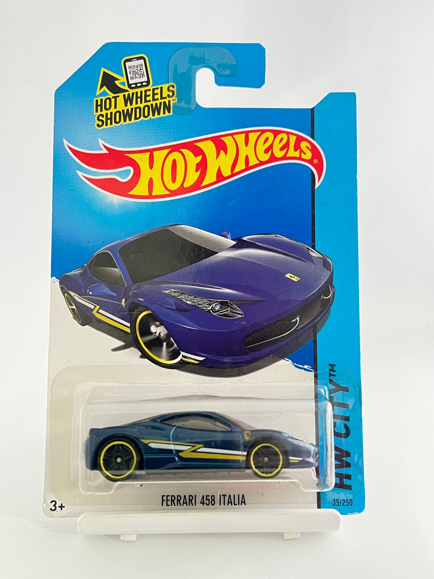 FERRARI 458 ITALIA -BLUE -3C - Its Fun- Hot wheels - matchbox - diecast
