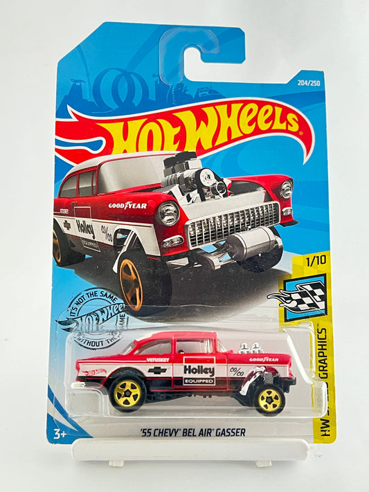 55 CHEVY BEL AIR GASSER - 1D - Its Fun- Hot wheels - matchbox - diecast