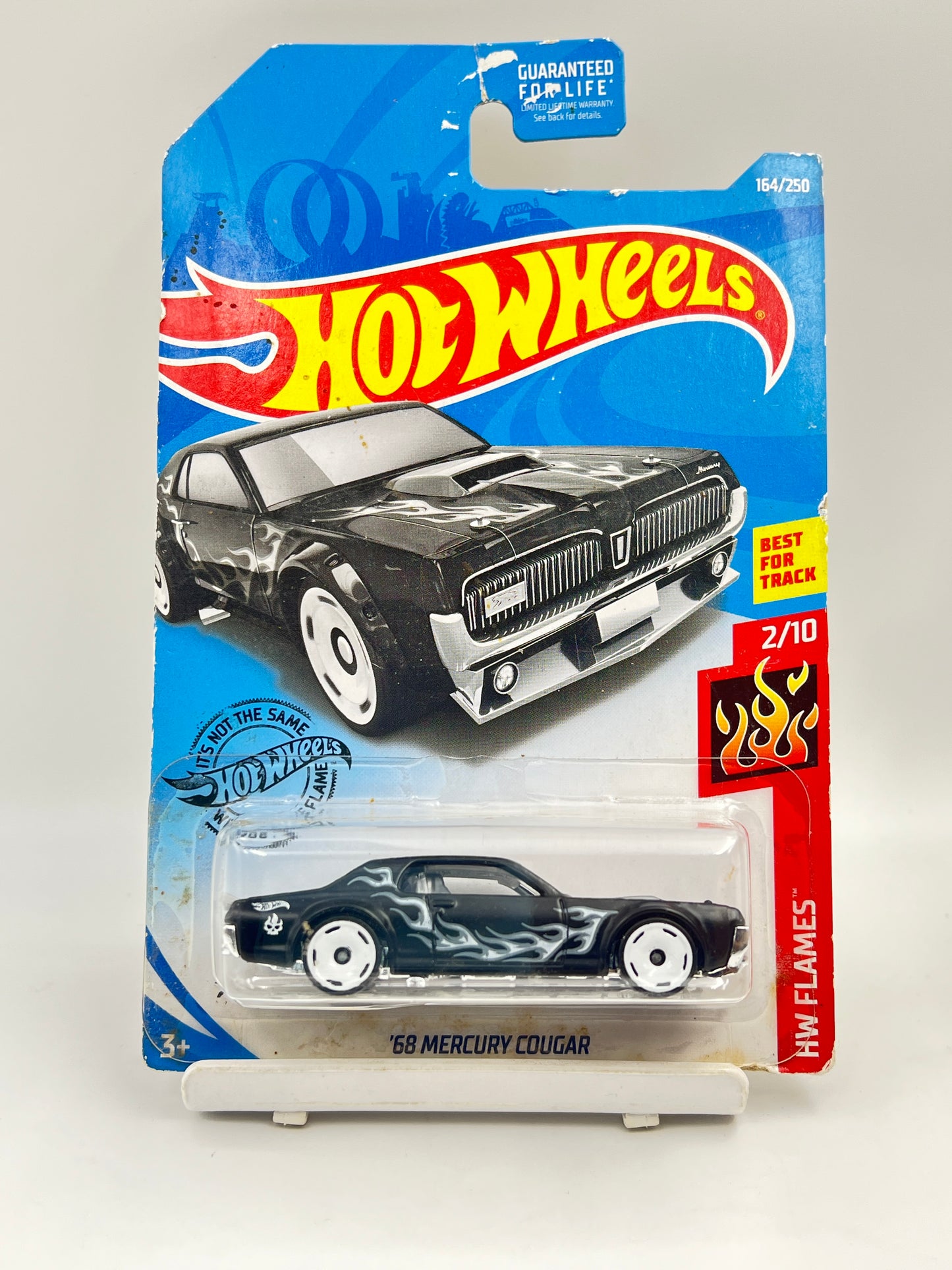 ( CARD AS IN PIC ) - - IMPORTED - HOT WHEELS -  68 MERCURY COUGAR - 3D