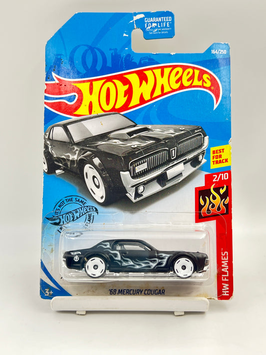 ( CARD AS IN PIC ) - - IMPORTED - HOT WHEELS -  68 MERCURY COUGAR - 3D