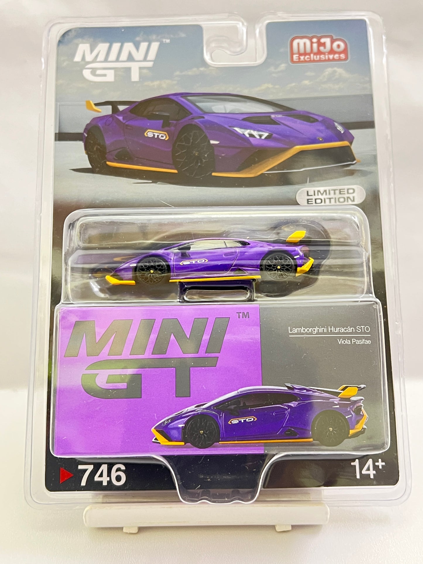 MINI GT - #746 - LAMBORGHINI HURACAN STO - VIOLA PASIFAE
