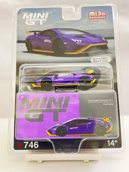 MINI GT - #746 - LAMBORGHINI HURACAN STO - VIOLA PASIFAE