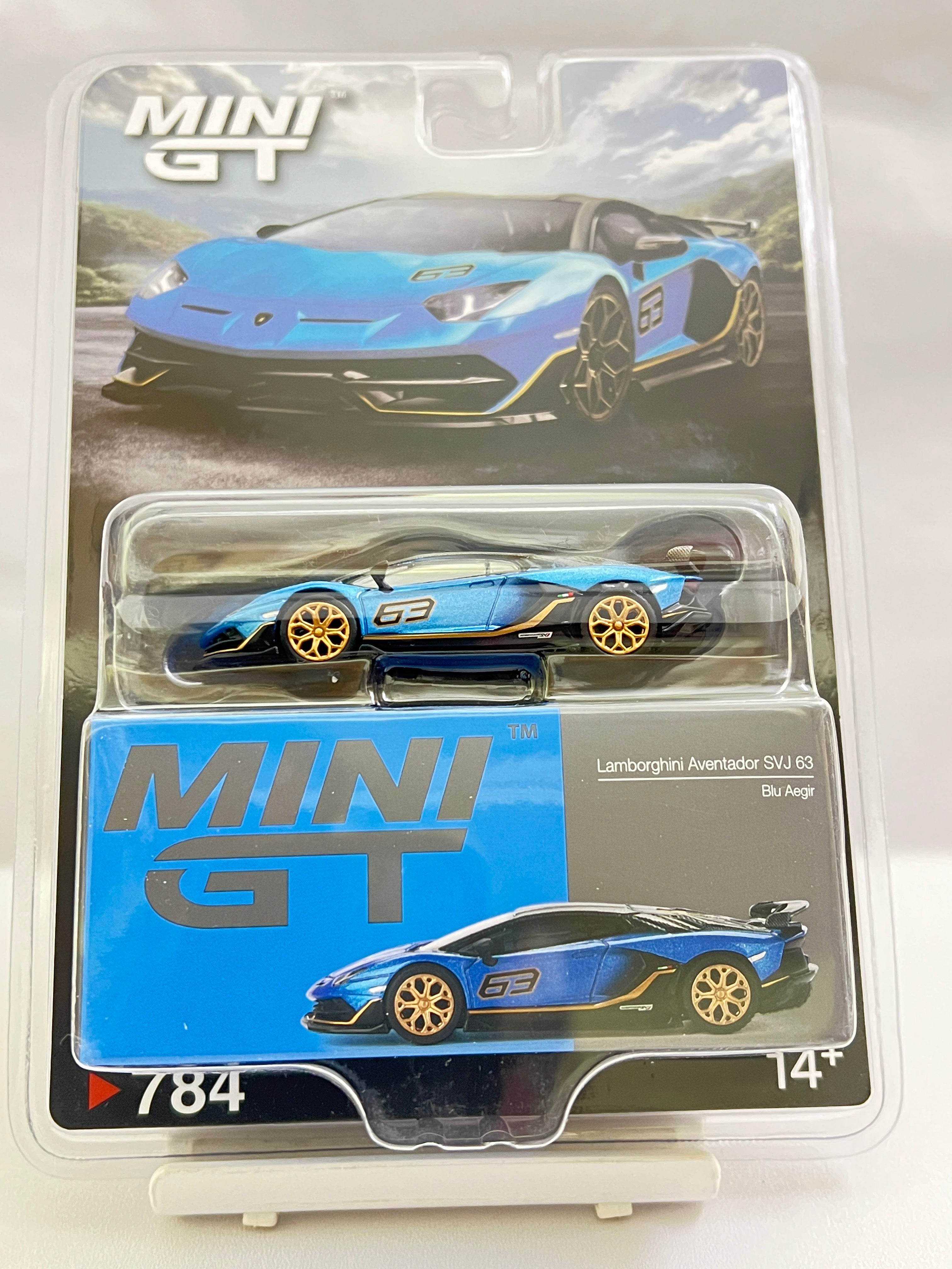 MINI GT - #784 - LAMBORGHINI AVENTADOR SVJ 63 / BLU AEGIR – Its Fun