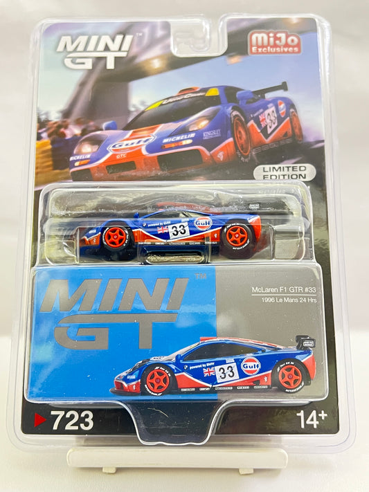 MINI GT - #723 - MCLAREN F1 GTR #33 / 1996 LEMANS 24HRS