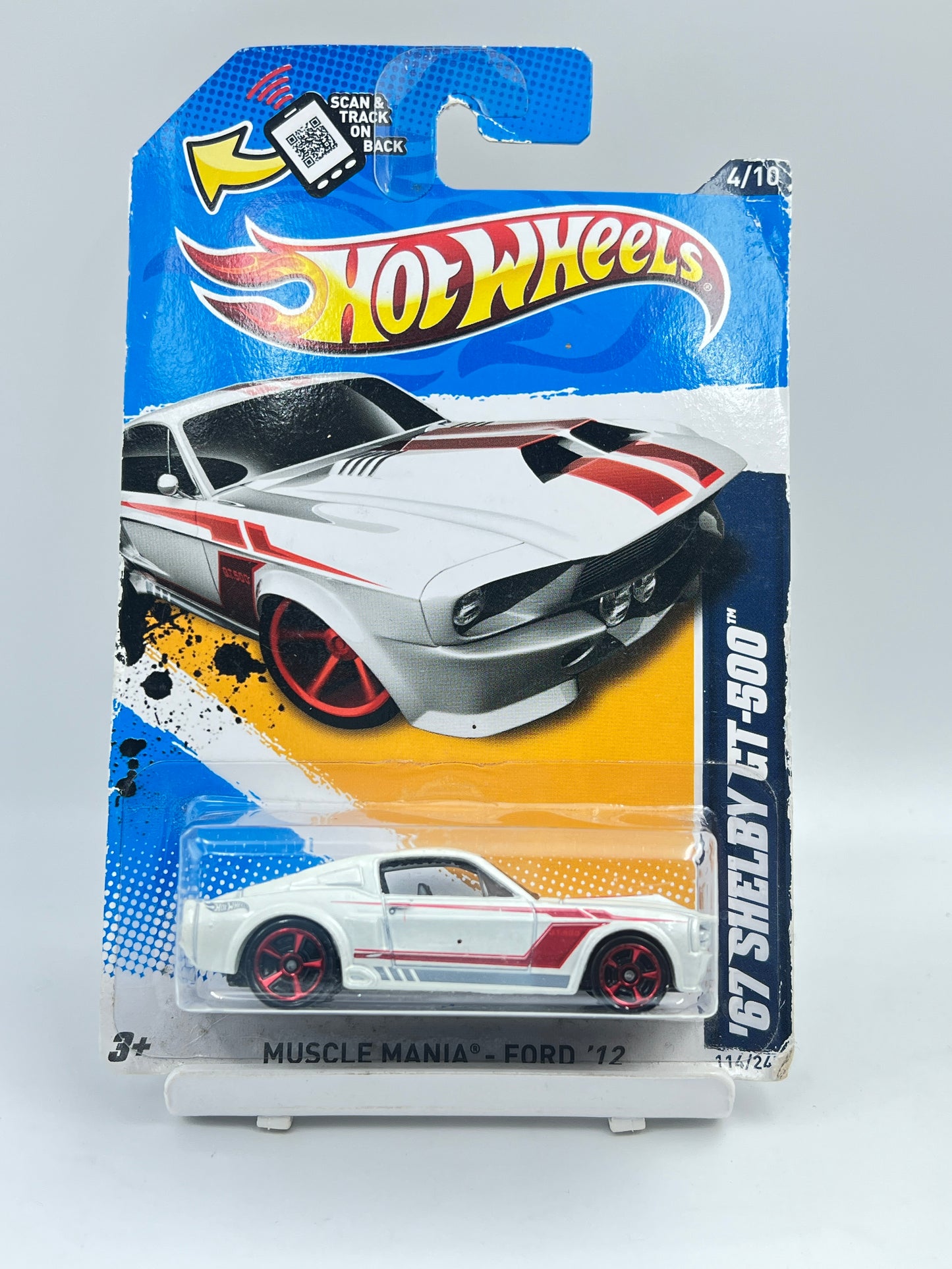 CREASED - IMPORTED - HOT WHEELS -  67 SHELBY GT-500 - 3C