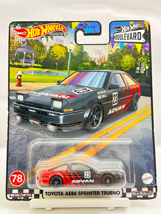 HOT WHEELS - PREMIUM - BLISTER DAMAGED - TOYOTA AE86 SPRINTER TRUENO - 5B