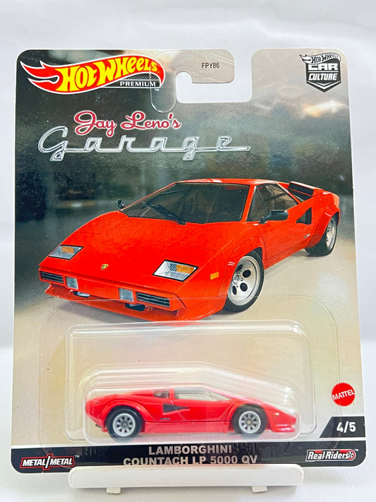 HOT WHEELS - PREMIUM - JAY LENO'S GARAGE - LAMBORGHINI COUNTACH LP 5000 QV - RED - 5B