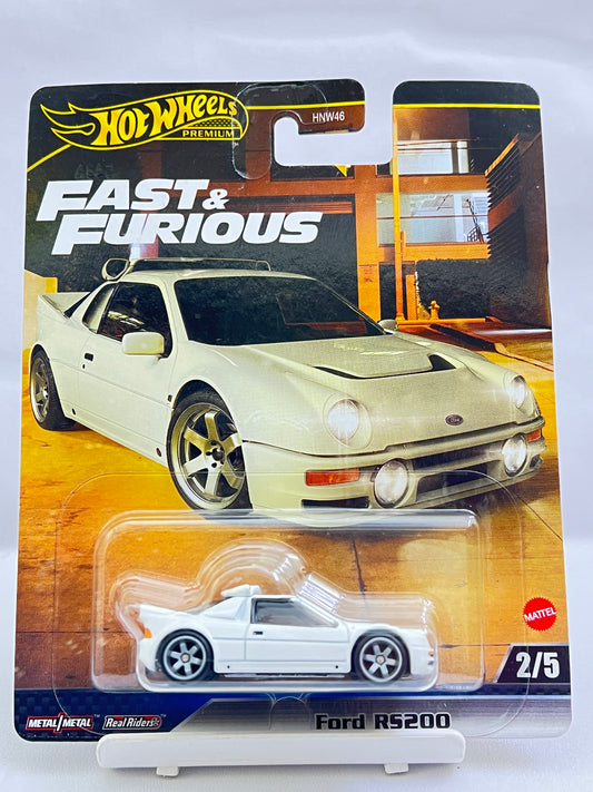 HOT WHEELS - PREMIUM - FAST AND FURIOUS - FORD RS200 - 5B
