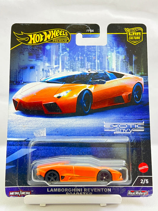 HOT WHEELS - PREMIUM - CREASED - LAMBORGHINI REVENTON ROADSTER - 5A